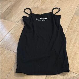 Black Sleeveless Kids Dress